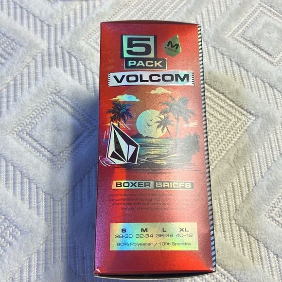 Volcom - Boxer Briefs 5 Pack Poly Spandex Performance Boxer Briefs Underwear - Picture 6 of 6